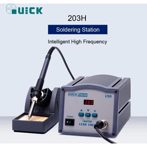 QUICK 203H 90W Lead-Free Soldering Station Intelligent High Frequency Digital SMD Soldering Iron Welding Machine 110V/220V
