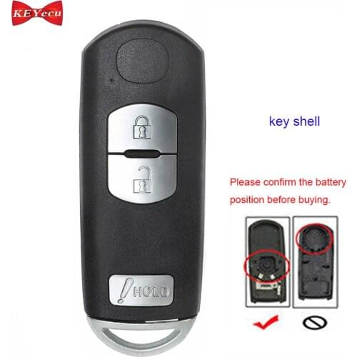 KEYECU for Mazda 3 CX-3 CX-5 Remote Car Key Shell Case Fob Housing Cover for Model# SKE13D-01
