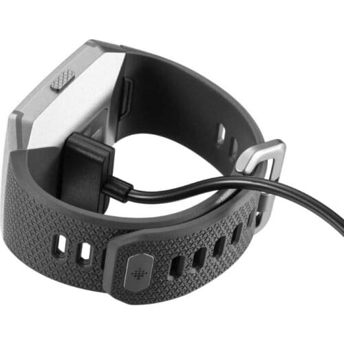 Black Magnetic USB Charging Cable Cord Charger for fitbit ionic Smart Watch 95cm