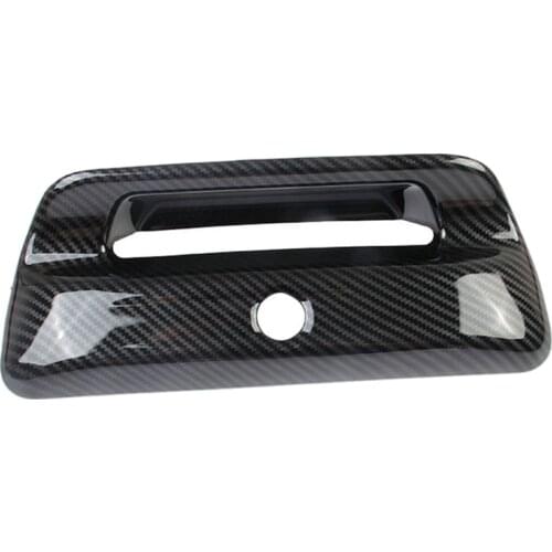 For Dodge Ram 1500 2019 2020 2021 Car Accessories Rear Tail Door Handle Cover Trim ABS Carbon Fiber