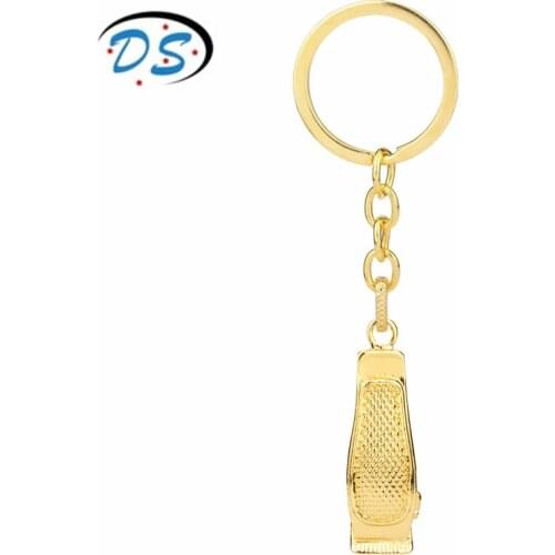 Barber Shop Hairdresser Tools 3D Razor Blade Keychain Men Hip Hop Pendant Key Rings Hip Hop Trinket Boutique