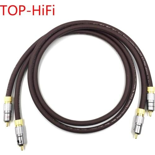 TOP-HiFi Type-3 2RCA Male Cable RCA Reference Interconnect Audio Cable Gold plated PLUG for TARA Labs Prism OMNI 2 Wire