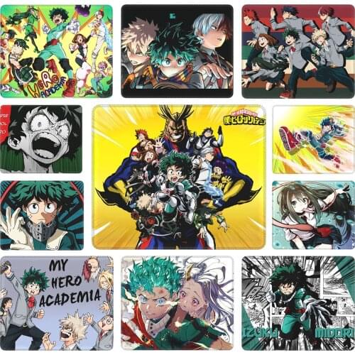 My Hero Academia Mouse Pad Non-Slip Mouse Mats Boku No Hero Academia Anime Manga Deku Rubber PC Table Decoration Cover
