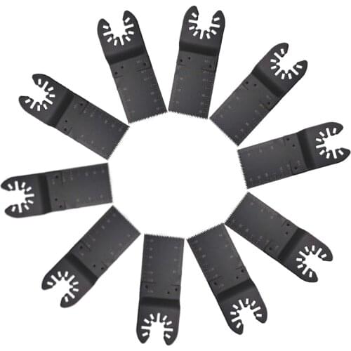 Multifunctional 10Pcs Oscillating Multi Tool Bi-metal Saw Blade Metal Cut For DeWalt Porter Cable Power Tool Saw Blade Parts