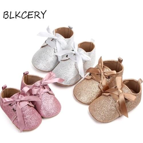 Newborn Baby First Walker Infant Crib Shoes for Girls Anti-slip Soft Sole Prewalker Toddler Moccasins New Born Footwear Slippers