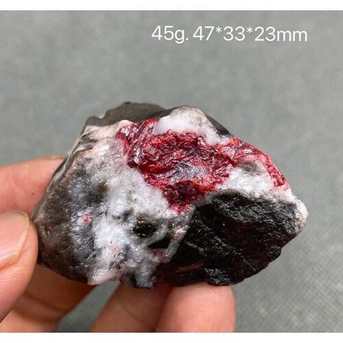 Natural Cinnabar stone Original red Stone Healing Reiki Crystal