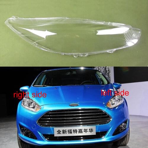 Front Headlamps Transparent Cover Lampshades Lamp Shell Masks Headlight Shell Lens For Ford Fiesta 2013 2014 2015 2016