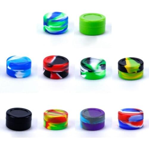 Silicone Box 5ml Silicone Storage Container Wax Oil Containers With Cover Small Box Pretty Cigarette Accessories