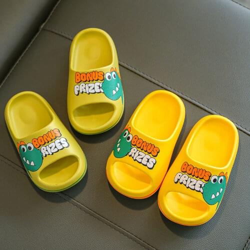 2021 New Cute Kids Shoes Dinosaur Baby Slippers Children Slippers Boys Girls Shoes Top Quality Toddler Shoes Home