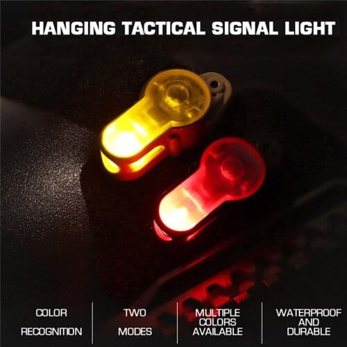 Outdoor Tactical Rescue Signal Light Helmet Safety Strobe Light Survival Lamp Waterproof Military Molle Hunting Vest LED Light
