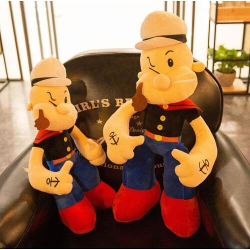 1pc 40cm 55cm cartoon Popeye the Sailor Man creative plush doll pacify stuffed toy children home decoration gift