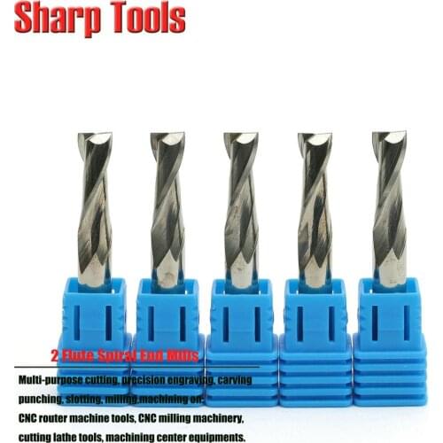 10pcs/lot 6X17mm 2 flutes spiral cutting bits, carbide engraving tools, cnc milling cutters for carving machine, free shipping