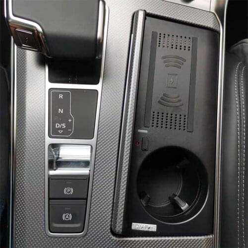 15W fast charging QI car wireless charger phone charger charging phone holder accessories for Audi A6 C8 A7 2019 2020 2021