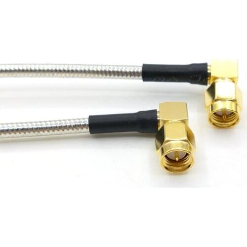 20PCS SMA Male TO SMA Male RF Coax Pigtail Semi-rigid RG402 Cable