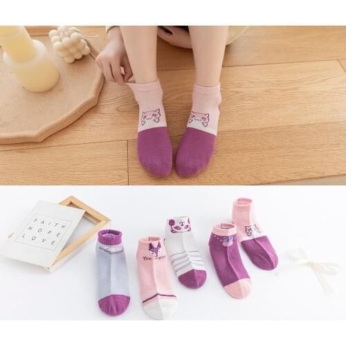 5Pairs/lot Baby Socks Summer Spring Kids Socks Cotton Animal Cute Thin Socks Lovely Girls Boys Mesh Socks