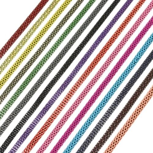 5pcs 120cm 3mm Lot Colors Iron Metal Snake Chain Wholesale for Jewelry Making