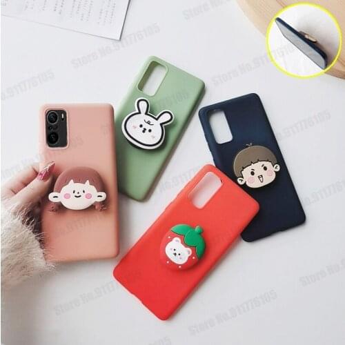 3D Cartooon TPU Phone Case For Xiaomi POCO F3 K40 NOTE 9 5G Protective Cover For Redmi 11 POCO M3 X3 NFC Kickstand Phone Cover