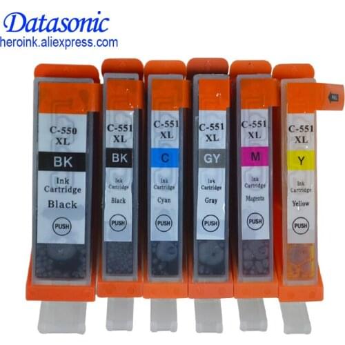 DAT pgi550 pgi-550 cli-551 GY ink cartridge for canon PGI550 CLI551 PIXMA IP7250 MG5450 MX925 MG5550 MG6450 MG5650 MG6650 MX725