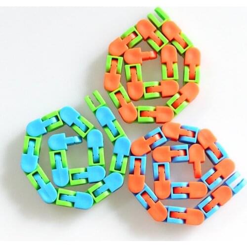 Children Funny Fidget Fiddle Sensory Toy Wacky Tracks Stress Relief Educatiaon Block Colorful Puzzle Sensory Fidget Toys