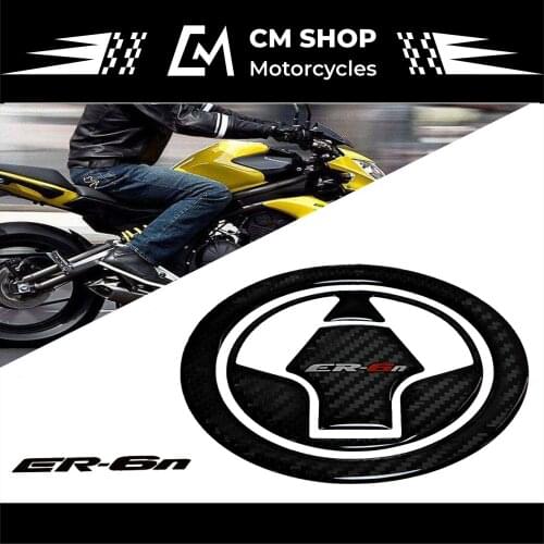 For Kawasaki ER-6N Motorcycle Fuel Tank Protective Cover Cover 3D Carbon Fiber Stickers Protection ER6N 2009 2010-2015