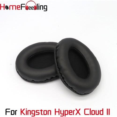 Homefeeling Ear Pads For Kingston HyperX Cloud II Earpads Round Universal Leahter Repalcement Parts Ear Cushions