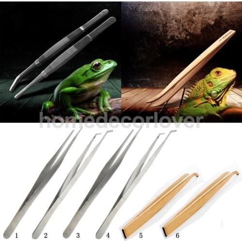 Eco-Friendly Tweezers Pet Insects Gardening Bent Feeding Tool