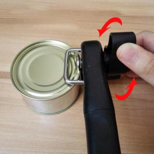 Can Opener ABS Handle Labor-saving Safety Easy Stainless Steel Manual Can Opener for Kitchen Useful Tools Jar Opener