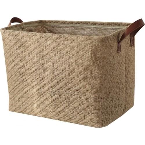 Hot Sales!!!Storage Basket Decorative Dense Stitches Fabric Dirty Clothes Basket for Laundry