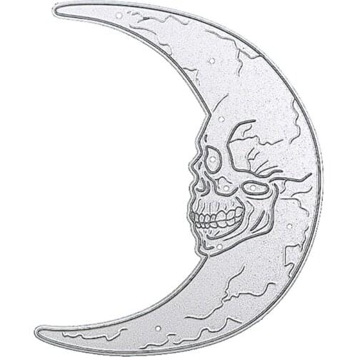 Creative Halloween Skull Moon Carbon Steel Die-Cuts Stencils for DIY Scrapbooking Photo Album Embossing Cards Template