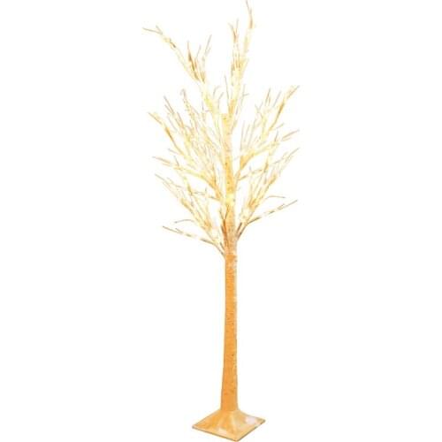 White birch tree lamp home scene layout bedroom furnishings room decorations atmosphere light LED glowing tree decoration