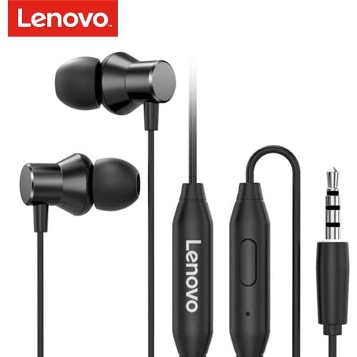 Lenovo HF130 Sound Earphone Heavy Subwoofer Earplug In-ear Stereo Wired Headset 3.5mm Mic Headset for for xiaomi iPhone Samsung