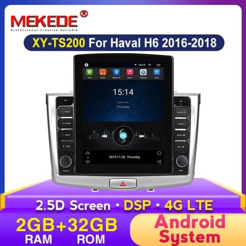 MEKEDE HD 1024x768 9.7'' Tesla Screen Android Car Radio Multimedia Video Player for GREAT WALL Haval H6 2016-2018 Navigation GPS