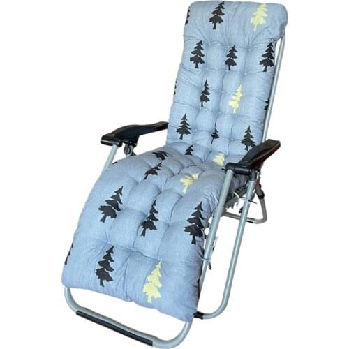 Lounger Chair Cushion Long Thicken Recliner Pad Outdoor Garden Rocking Chair Seat Mat Sofa Tatami Soft Sun Lounger Cushion