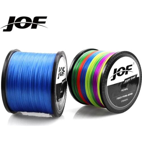 JOF 500M 300M 9 Strands 8 Strands 4 Strands Braid Line Fishing Tackle Super Strong Japan PE Line For Carp Fishing linha