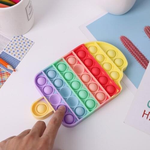 Portable Finger Exercise Board Decompression Toy Autism Anti Stress Push Bubble/Fidget Sensory Toys Anti-scald Cup Mat