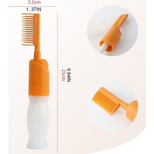 Professional Hair Colouring Comb Empty Hair Dye Bottle with Applicator Brush Dispensing Salon Hair Coloring Styling Tool