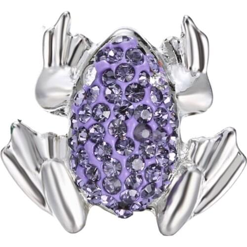 Wholesale 5PCS Frog Snap Button Jewelry For Women High Quality Snap Button Diy Accessory Fit Bracelet and Pendant LSSN017*5