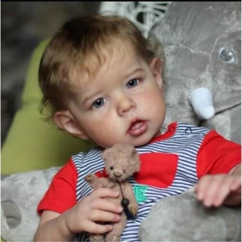 20inch Lifelike Reborn Baby Dolls Popular Liam Baby Doll With Tooth Blue Eyes Dolls for Children Toys Baby Doll Christmas Gift