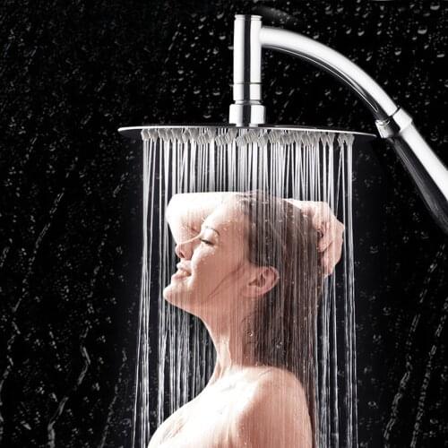 Show Faucets Bathroom 360 Rotate High Turbo Pressure Shower Head Bathroom Handheld Rainfall Water Saving Filter Sprayer 19OCT21