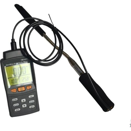 TM4001 Hot Wire Anemometer Wind Speed Temperature Thermal Meter Tester HVAC System Performance Plant Maintenance