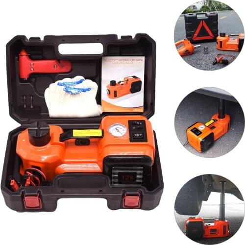 1 Set 5T Car Lift Hydraulic Jack Useful Vehicle Electric Jack Repairing Tool