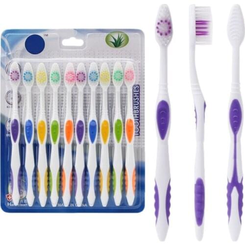 10pcs Ultra Soft Bamboo Charcoal Nano Toothbrush Tooth Brush Oral Health Care G99E