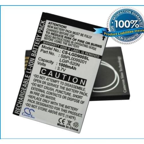 Battery For LG BL40 Chocolate,GD900,GD900 Crystal ( P/N LGIP-520N,SBPL0099201 )