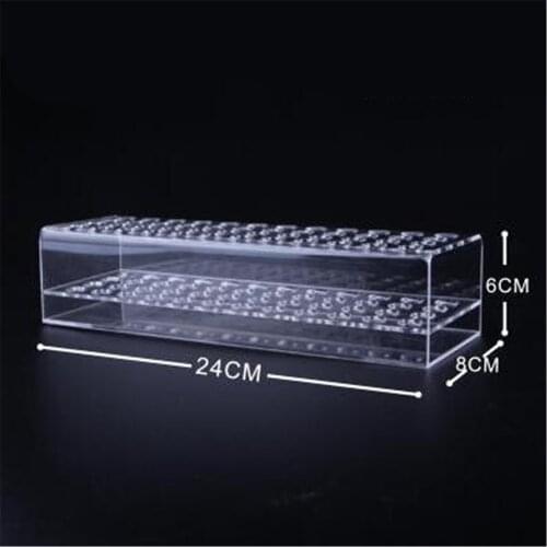 Acrylic Marker Pens display rack holder eyebrow Pencil Desk Organiser 48 Slot box