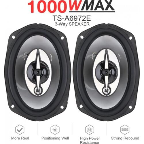 6x9 Inch 1000W 12V 3 Way Car Coaxial Auto Audio Music Stereo Full Range Frequency Hifi Speakers Non-destructive Installation