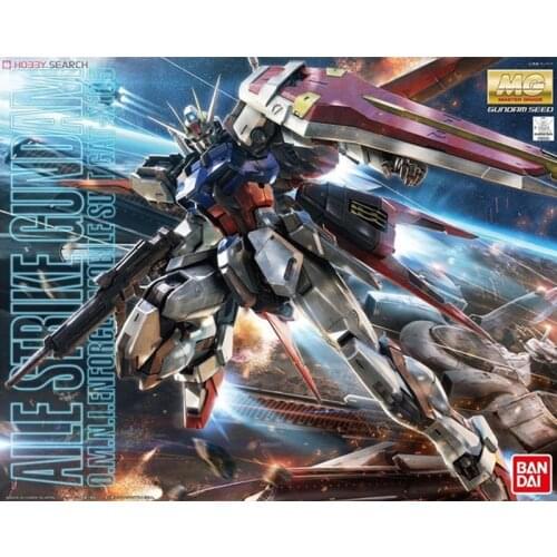 Bandai MG 1/100 Aile Strike RM HD Air Combat Gundam Assemble Action Figure Brinquedos Model