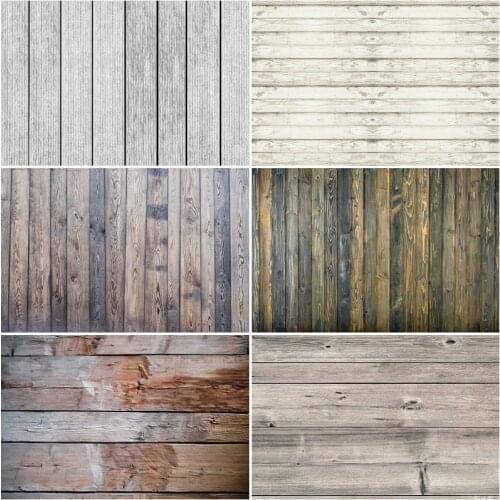 Wooden Board Backdrop Silver Gray Yellow Brown Planks Photography Background Baby Shower Celebration Photo Booth Studio Decor