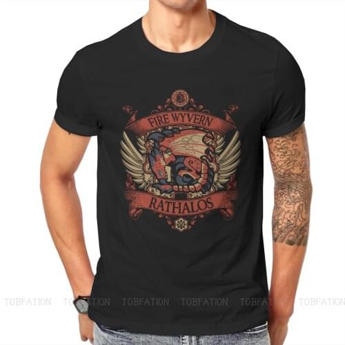 RATHALOS Monster Hunter Game T Shirt Vintage Alternative Large O-Neck TShirt Big sales Harajuku Mens Tops