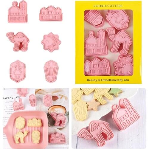 EID MUBARAK Biscuit Mold Cookie Cutters DIY Cake Baking Tools Islamic Muslim Party Decor Al Adha Ramadan Decoration Eid Mubarak