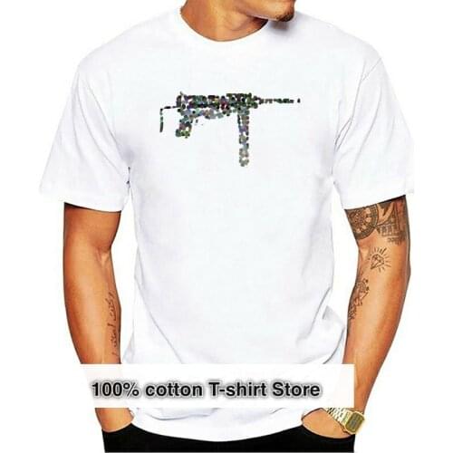 Different colors quality casual mens street wear short sleeve Tee shirt Mp 40 Maschinen pistol Germany Wehrmacht